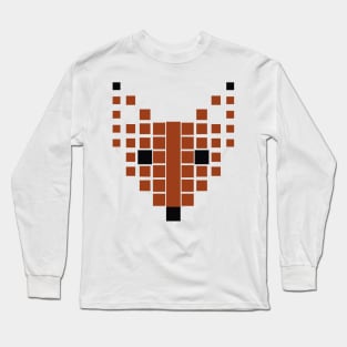 Fox head square pattern Long Sleeve T-Shirt